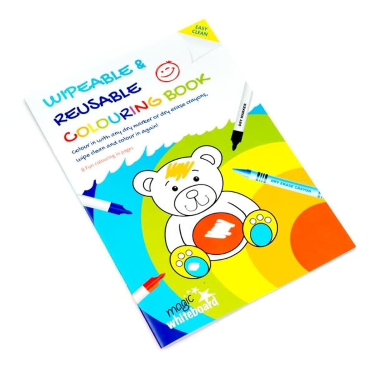 A4 Children's Wipeable & Reusable Colouring Book